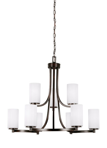 Hettinger 9 Light 30 inch Bronze Chandelier Ceiling Light