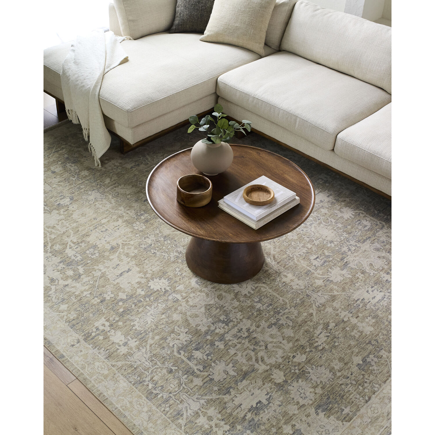 Once Upon a Time 118.11 X 35.04 inch Light Brown / Light Gray / Ivory / Gray / Tan Machine Woven Rug in 3 x 10