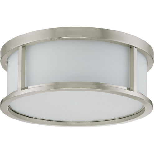 Odeon 3 Light 15 inch Brushed Nickel Flush Mount Ceiling Light