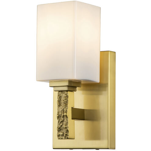 Jack 1 Light 5 inch Aged Brass Bath Bar Wall Light