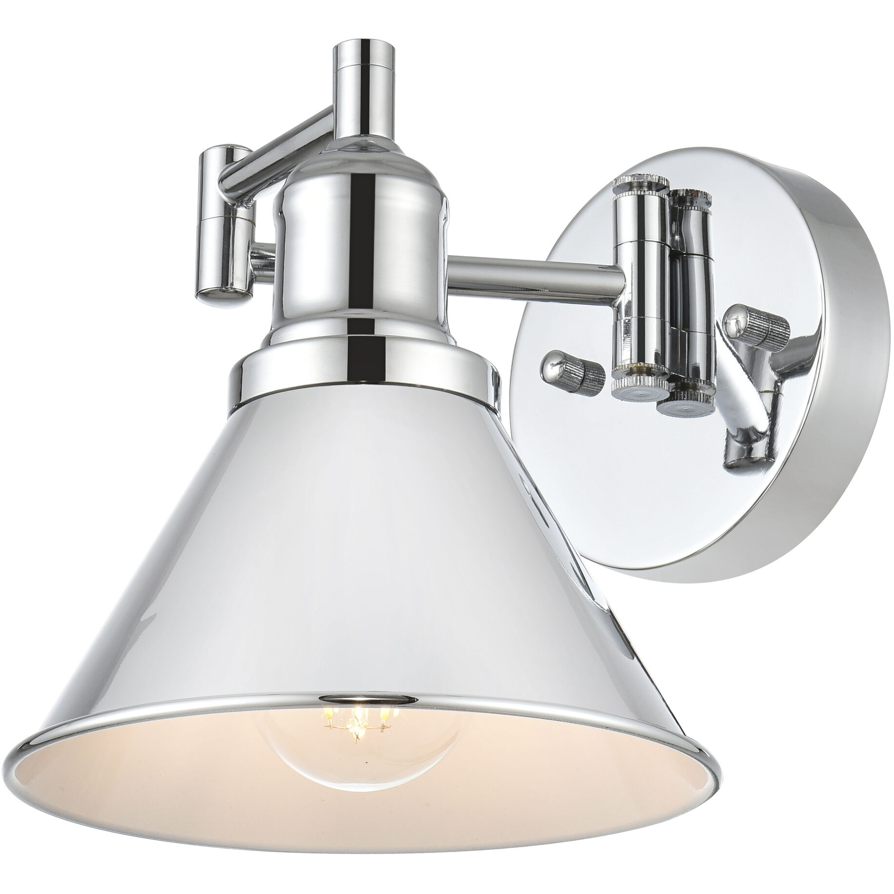 Judson 12 inch 40.00 watt Chrome Swing Arm Wall Sconce Wall Light