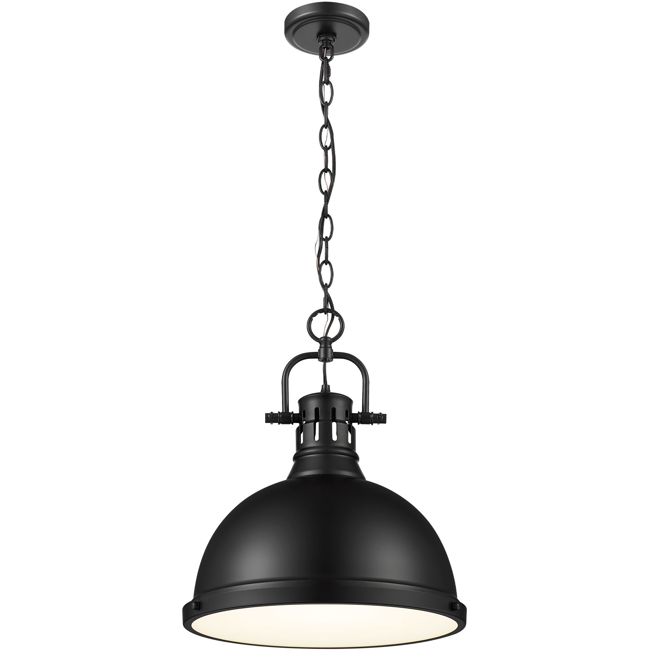 Yep Duncan Pendant Ceiling Light in Matte Black, Large