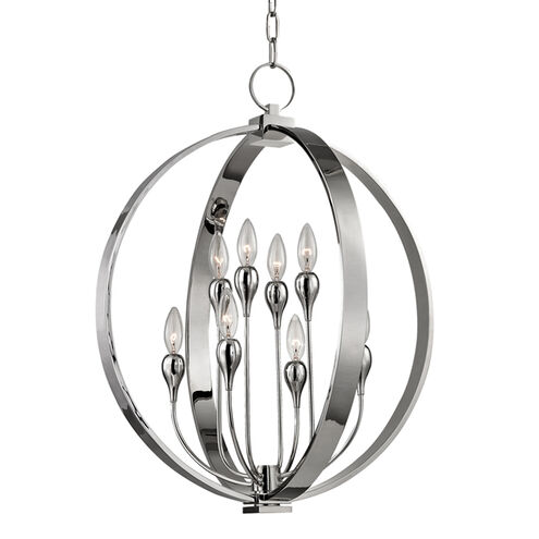 Dresden 8 Light 22 inch Polished Nickel Chandelier Ceiling Light