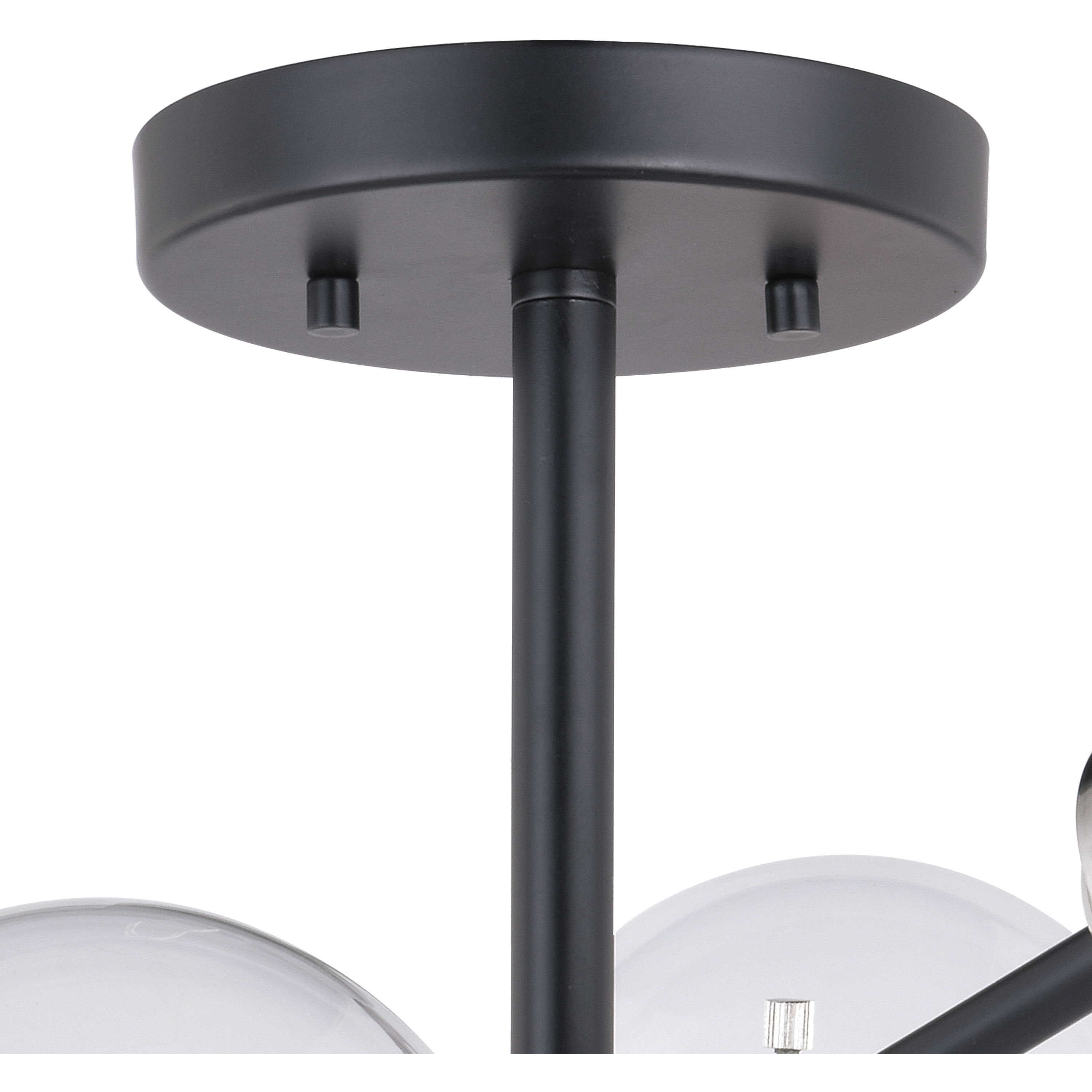 Orbit LED 25 inch Satin Nickel and Oil Rubbed Bronze Semi-Flush Mount Ceiling Light