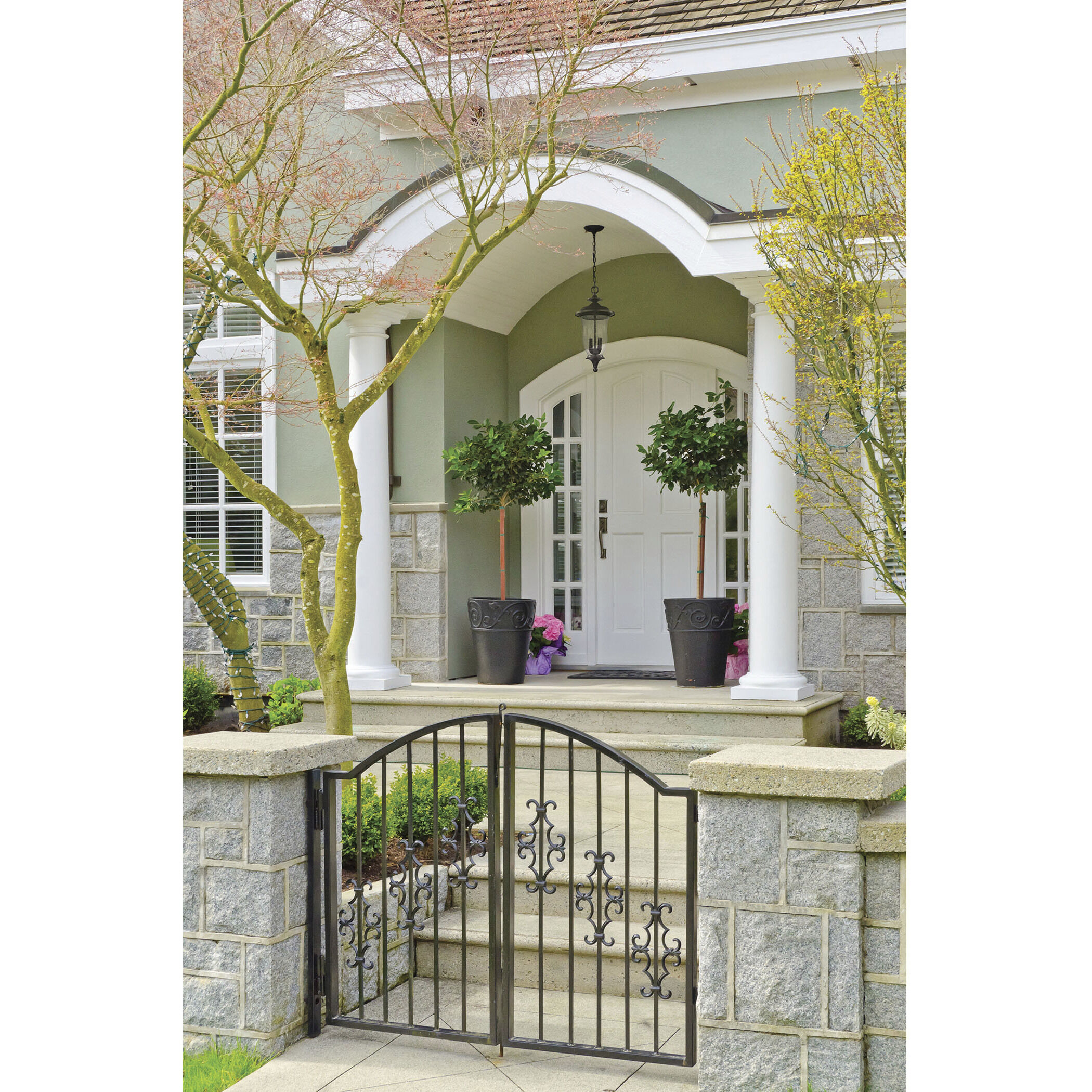 Trinity 2 Light 9 inch Oil Rubbed Bronze Outdoor Pendant