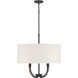 Mairbourne 4 Light 24 inch Matte Black Indoor Pendant Ceiling Light
