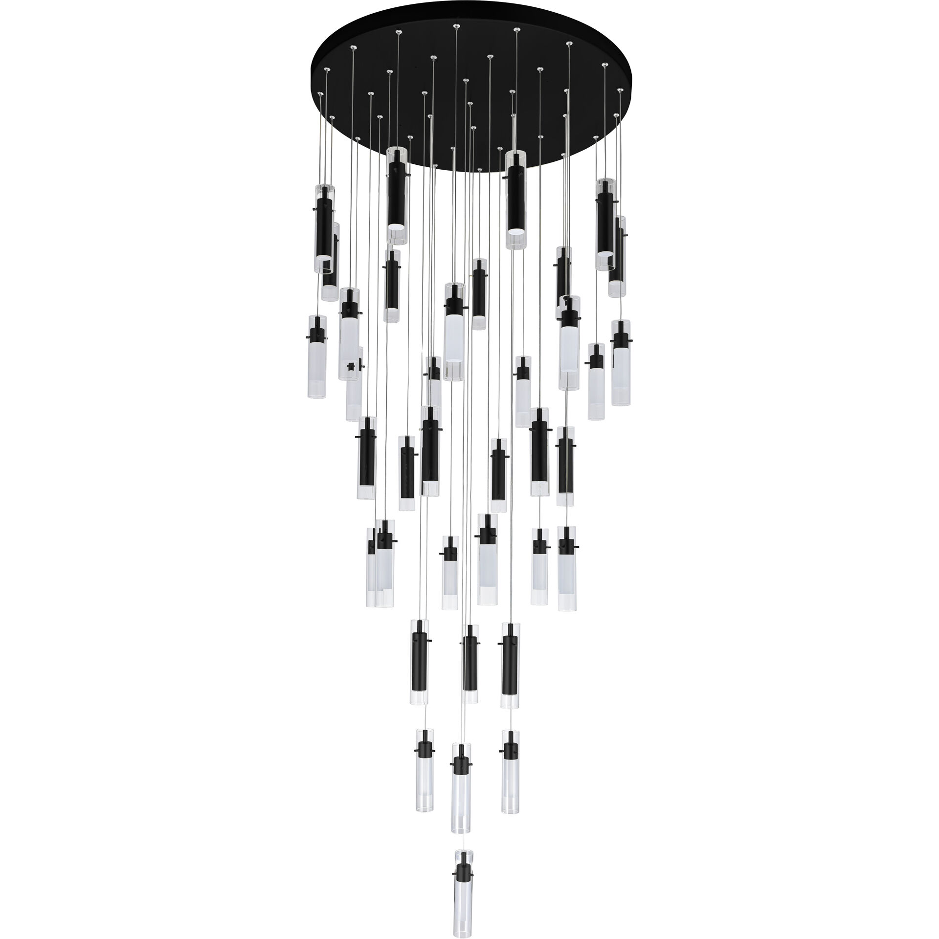 Olinda LED 33 inch Black Chandelier Ceiling Light