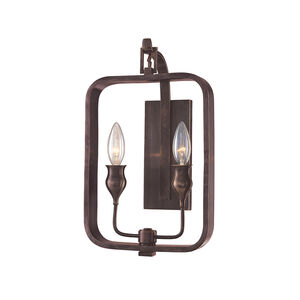 Rumsford 2 Light 9 inch Old Bronze Wall Sconce Wall Light