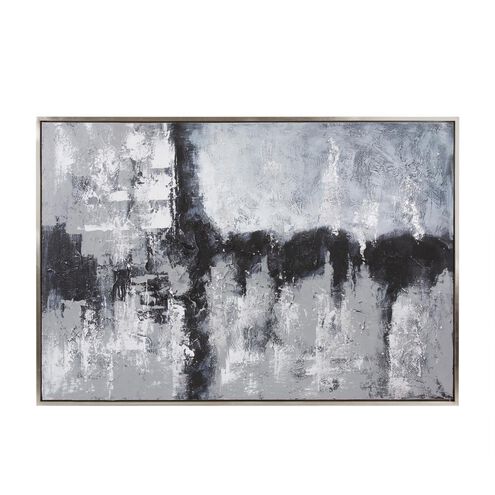 Abstract Landscape 61.75 X 41.75 inch Hand Painted Canvas