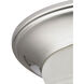 Fluor 1 Light 12 inch Brushed Nickel Flush Mount Ceiling Light