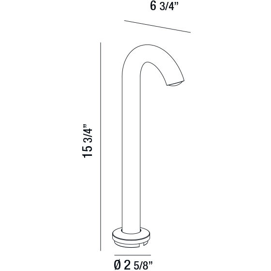 LED Bollard 120V 4 watt Graphite Grey Outdoor Bollard Light