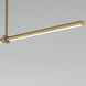 Dorian LED 60 inch Gold Linear Pendant Ceiling Light