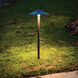 Canopy 12 6.5 watt Solid Brass Coated in Bronze Path Lighting in 3000K, Bronzed Brass, Path and Area Light, WAC Landscape
