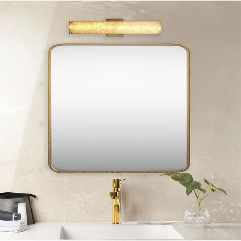 Divinely LED 3 inch Celeste Brass ADA Wall Sconce Wall Light