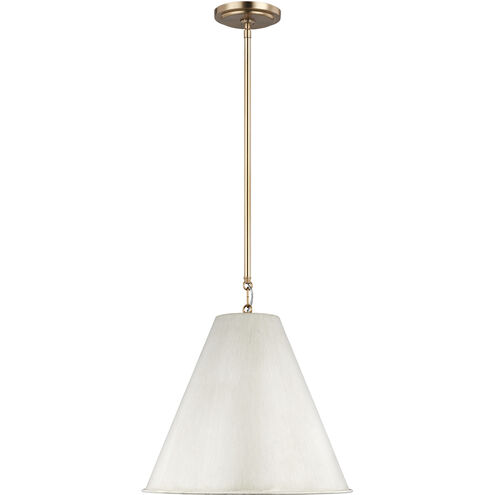 TOB by Thomas O'Brien Gordon LED 15.25 inch Antique White Pendant Ceiling Light