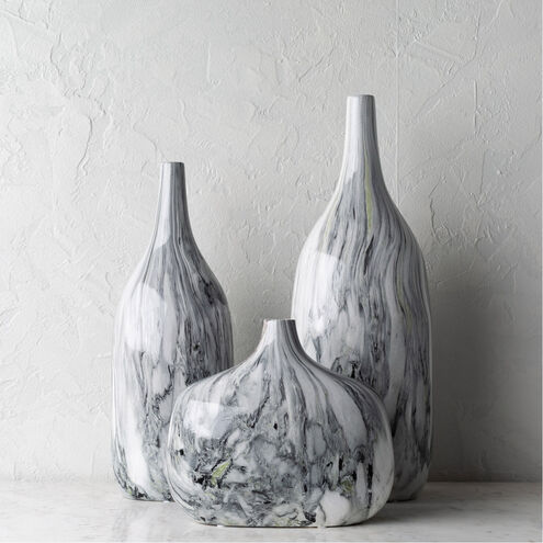 Marble Pewter Outdoor Vase