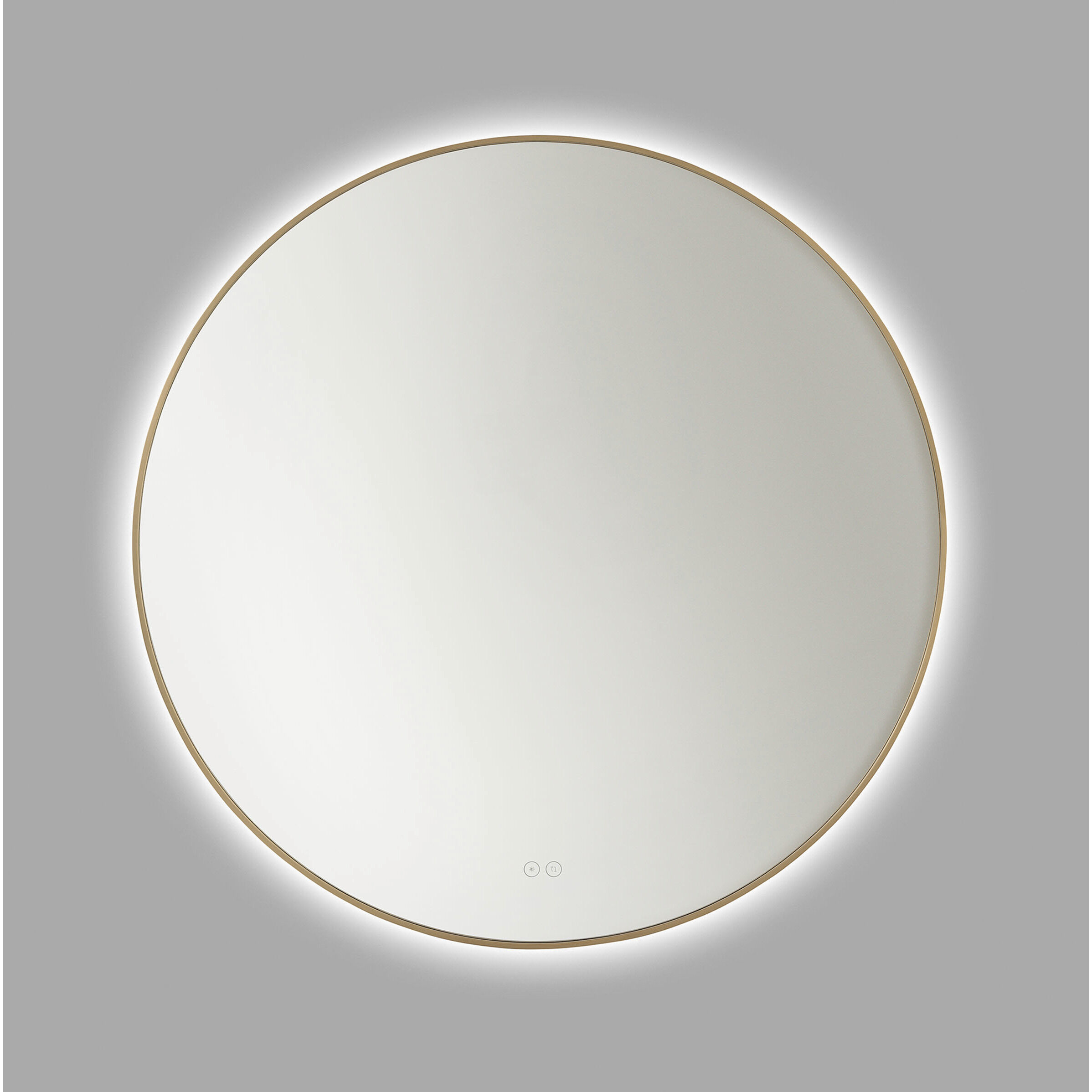 Cadre 36 X 36 inch Satin Brass Backlit Wall Mirror