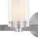 Manhattan 4 Light 31.5 inch Brushed Nickel Vanity Sconce Wall Light