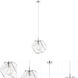 Boulder LED 12 inch Chrome Pendant Ceiling Light