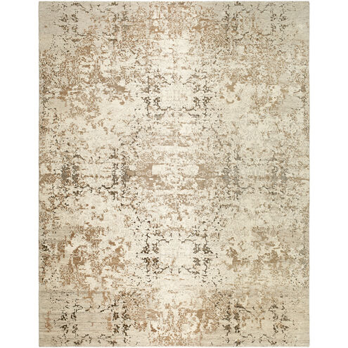 Lille 108 X 72 inch Pearl / Natural / Khaki / Sage Handmade Rug in 6 x 9