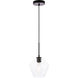 Rochester 1 Light 8 inch Black Pendant Ceiling Light