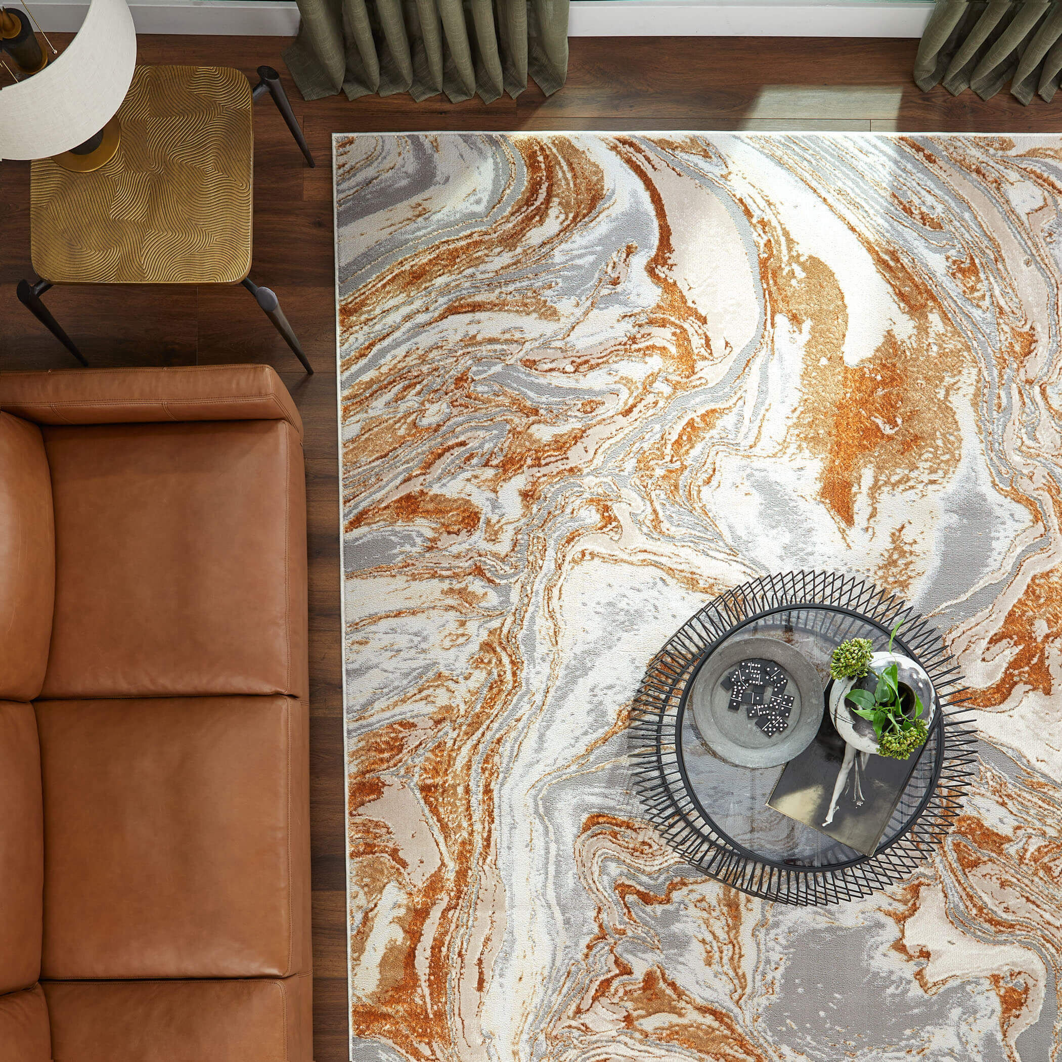 Terra 90 X 63 inch Earth Tones Rug in 5 x 7