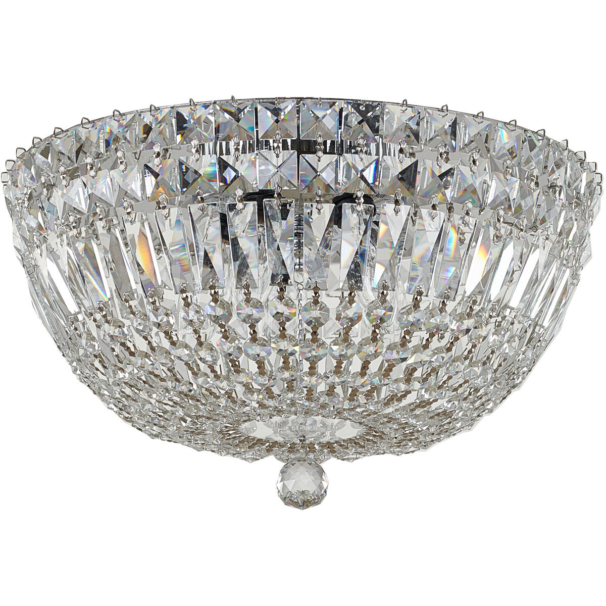 Canada 5 Light 15 inch Chrome Flush Mount Ceiling Light