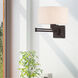 Allison 24 inch 100.00 watt Bronze Swing Arm Wall Lamp Wall Light