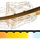 Arcus LED 70 inch Brass Chandelier Ceiling Light