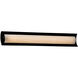 Porcelina LED 30 inch Matte Black Vanity Light Wall Light