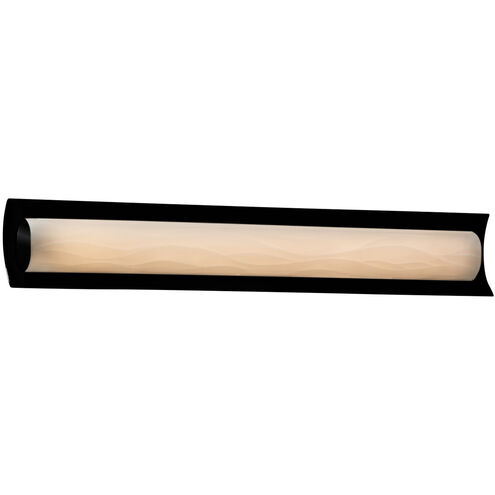 Porcelina LED 30 inch Matte Black Vanity Light Wall Light