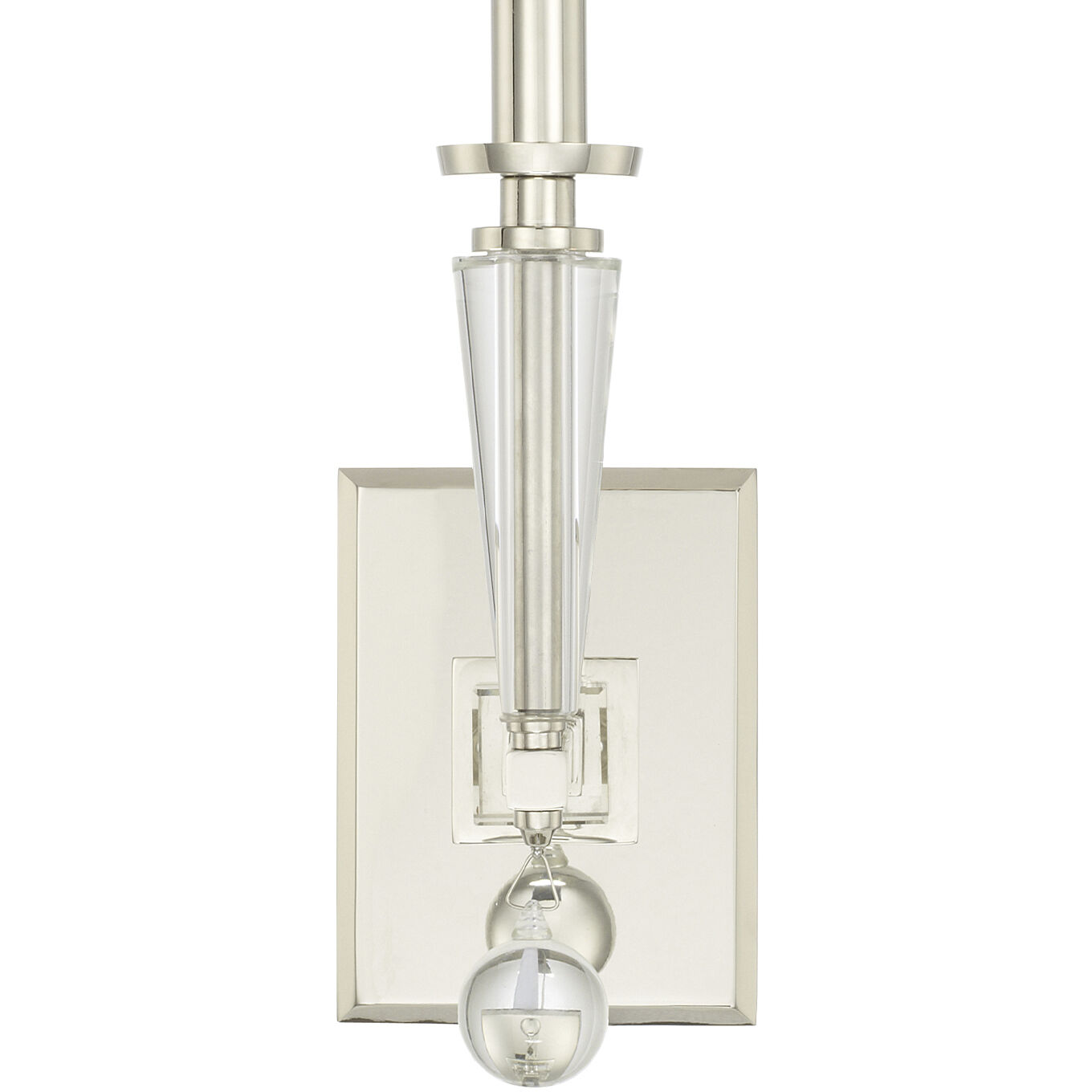Paxton Sconce Wall Light in Polished Nickel