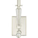 Paxton Sconce Wall Light in Polished Nickel