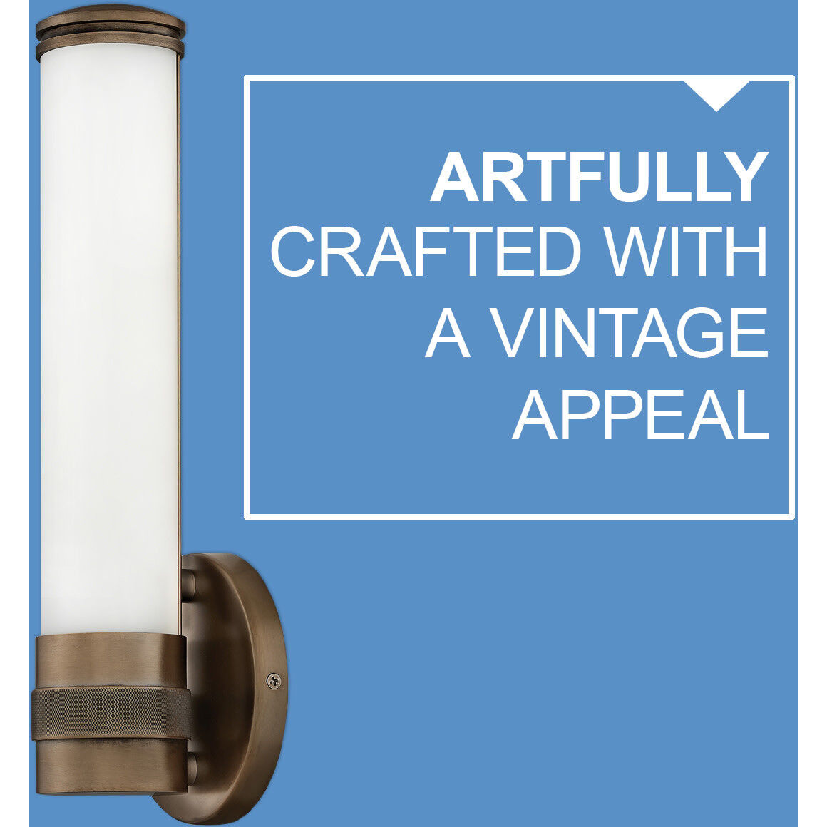 Remi LED 33 inch Champagne Bronze Vanity Light Wall Light, Vertical