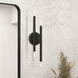 Soho 4 Light 5 inch Black with Brushed Nickel Accents ADA Sconce Wall Light
