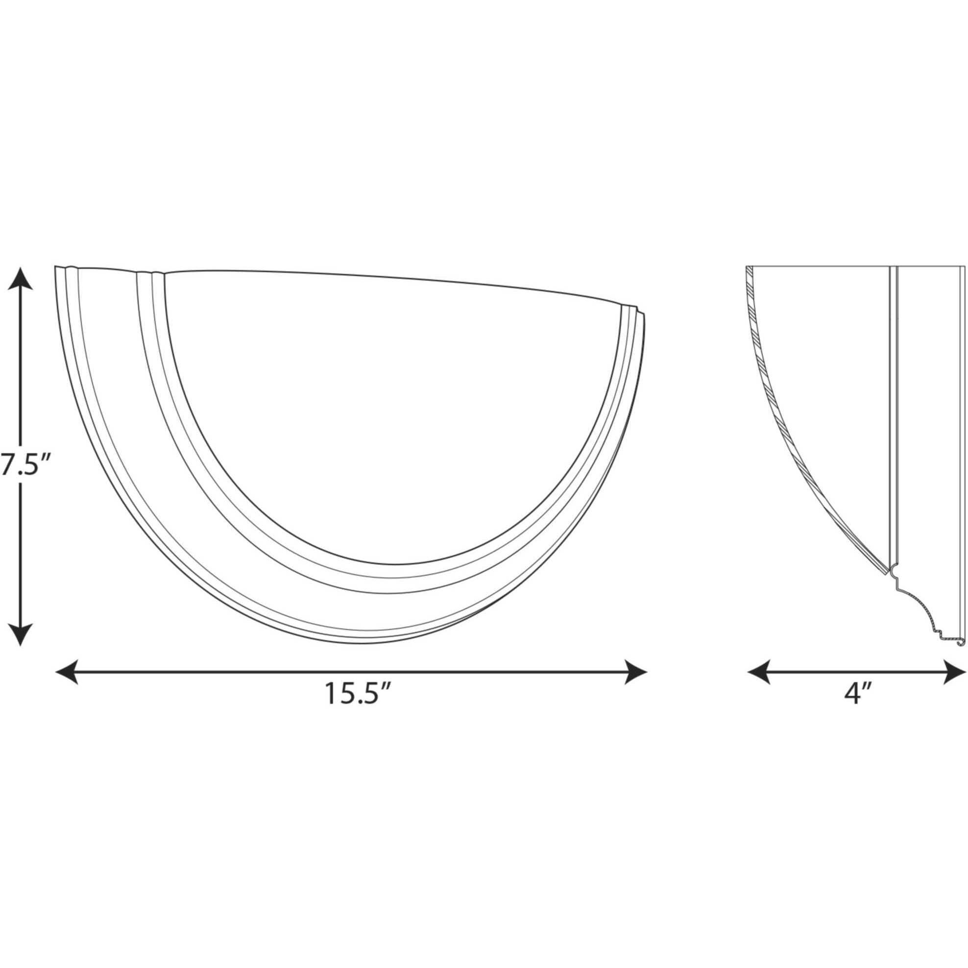 Eclipse LED LED 15.5 inch Brushed Nickel ADA Wall Sconce Wall Light, Progress LED