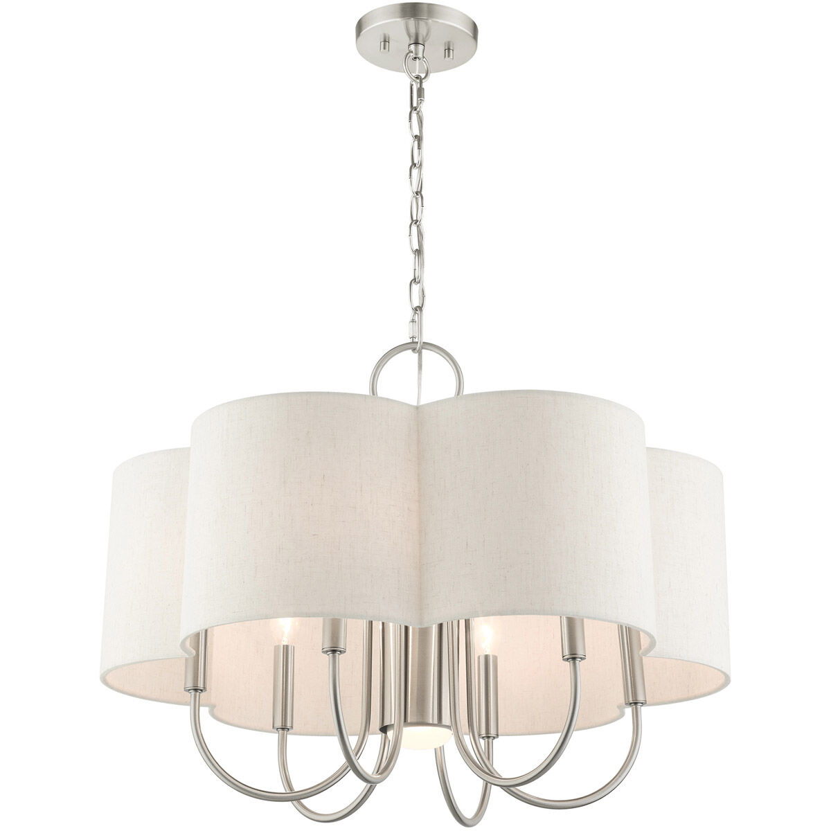 Solstice 7 Light 24 inch Brushed Nickel Chandelier Ceiling Light