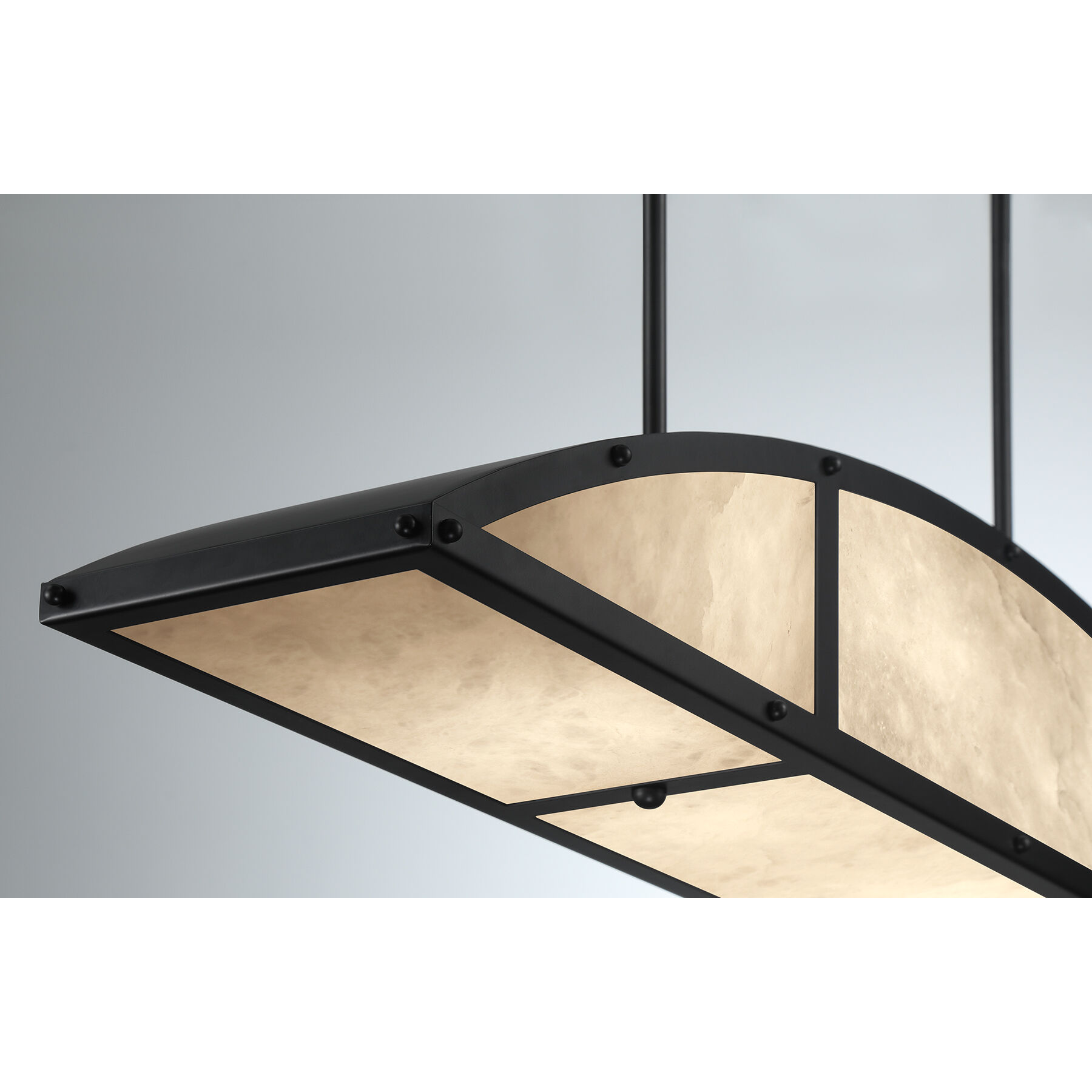 Legacy 4 Light 46 inch Matte Black Linear Chandelier Ceiling Light