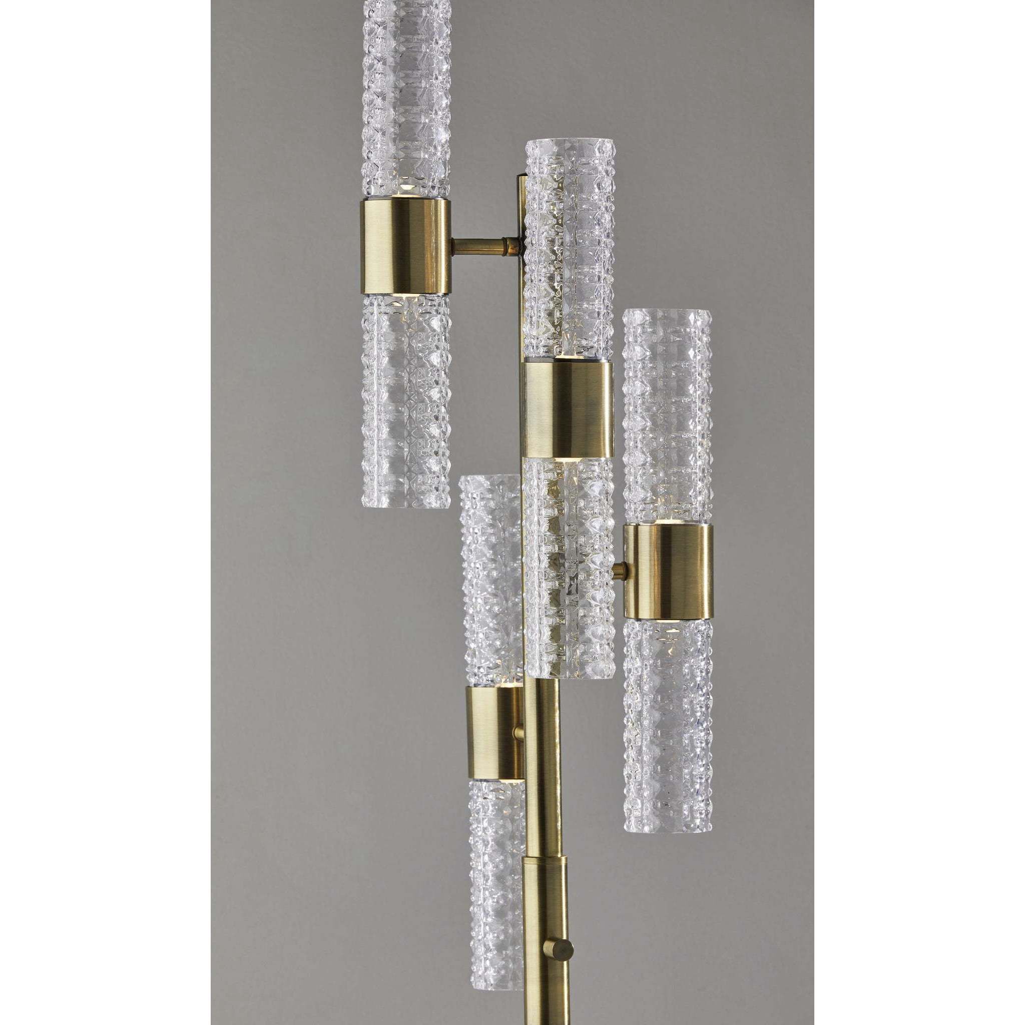 Harriet 67 inch 4.00 watt Antique Brass Floor Lamp Portable Light