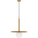 Kelly by Kelly Wearstler Nodes 1 Light 18 inch Burnished Brass Pendant Ceiling Light