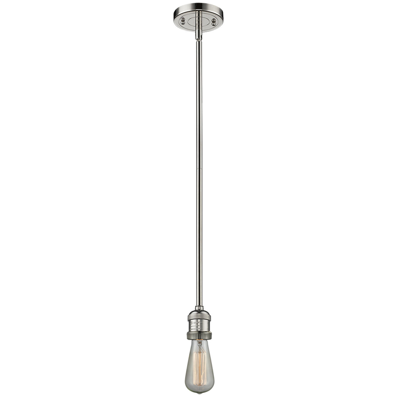 Franklin Restoration Cone LED 12 inch Polished Nickel Mini Pendant Ceiling Light in Plated Smoke, Franklin Restoration