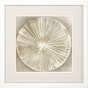 Emboss Beauty Beige and Metallic and Neutral and Rust Framed Art