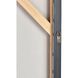 Modern Blush II Light Pink with White and Champagne Silver Framed Wall Art