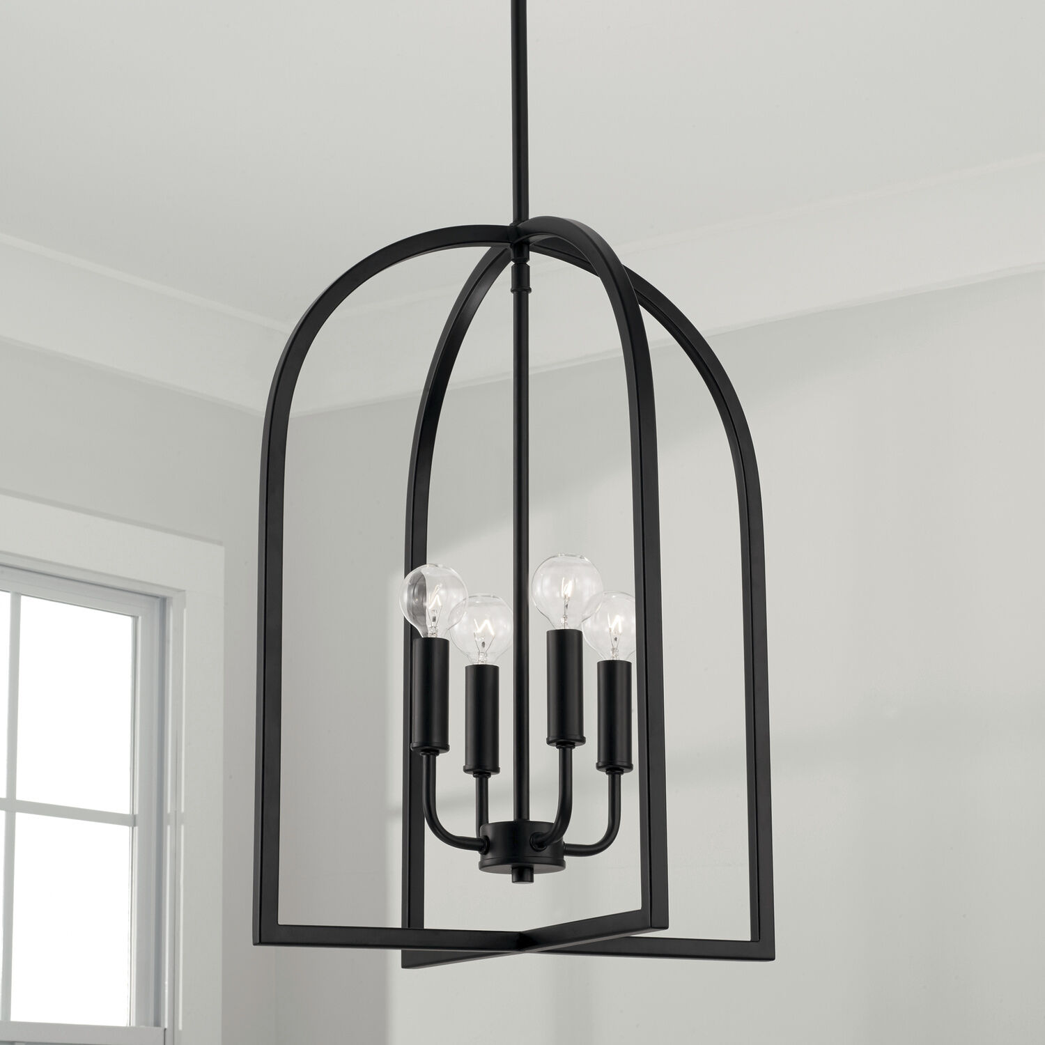 Lawson 4 Light 16 inch Matte Black Foyer Ceiling Light