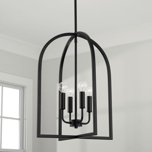 Lawson 4 Light 16 inch Matte Black Foyer Ceiling Light