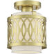 Vistaview 1 Light 7.25 inch Soft Gold Semi-Flush Ceiling Light