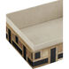 Aarna 8 inch Natural and Black Boxes, Set of 2