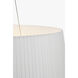 Barbara Barry Halo LED 27.25 inch Soft Brass Fabric Hanging Shade Ceiling Light