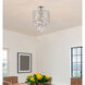 Elise 4 Light 14 inch Chrome Flush Mount Ceiling Light