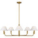 Sean Lavin Colfax 5 Light 40.5 inch Burnished Brass Chandelier Ceiling Light